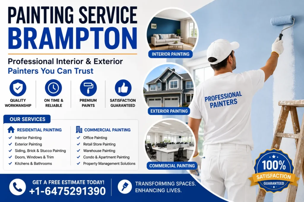 Painting Service Brampton: Professional Interior & Exterior Painters You Can Trust